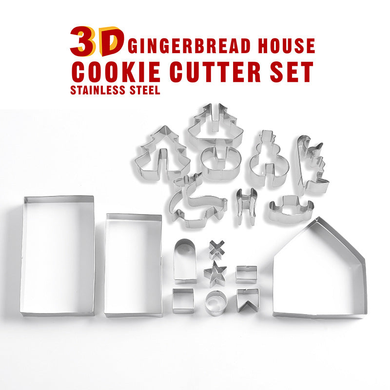 Gingerbread House Cookie Cutter Set lifestyle