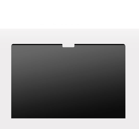 Close up of magnetic laptop privacy screen