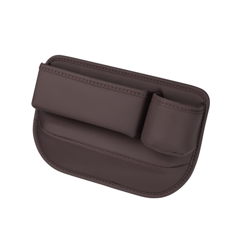 Car Seat Gap Filler Organizer with Cup Holder – Brown / Passenger Seat