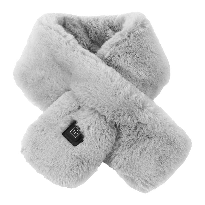 USB Heated Neck Scarf – Gray