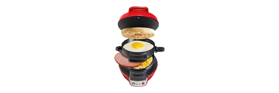 Layered breakfast sandwich maker