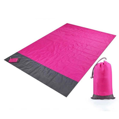 Pink waterproof picnic blanket and storage sack