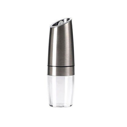 Single silver gravity electric spice grinder