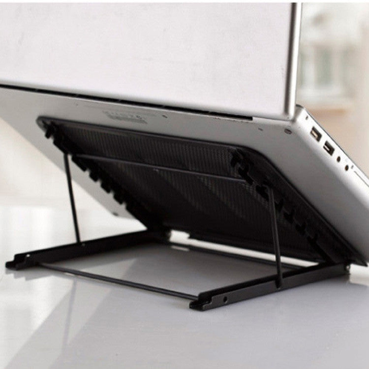 Foldable Metal Mesh Laptop Stand – Black