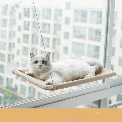 Wall Mounted Window Cat Hammock – Khaki