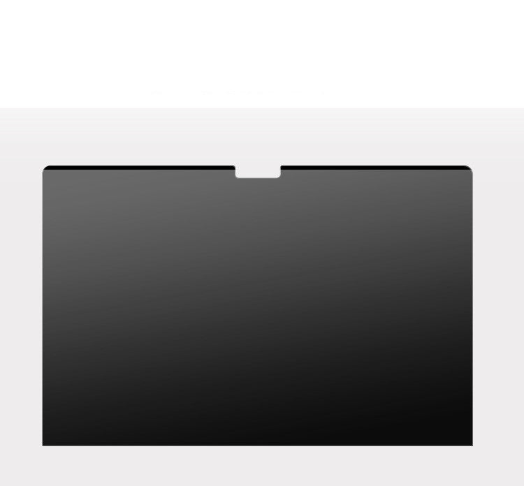 Close up of magnetic laptop privacy screen