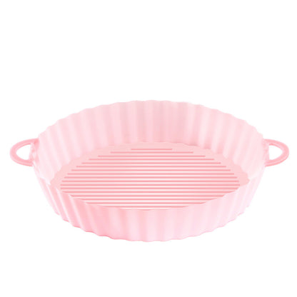 Reusable Silicone Air Fryer Pot – Pink