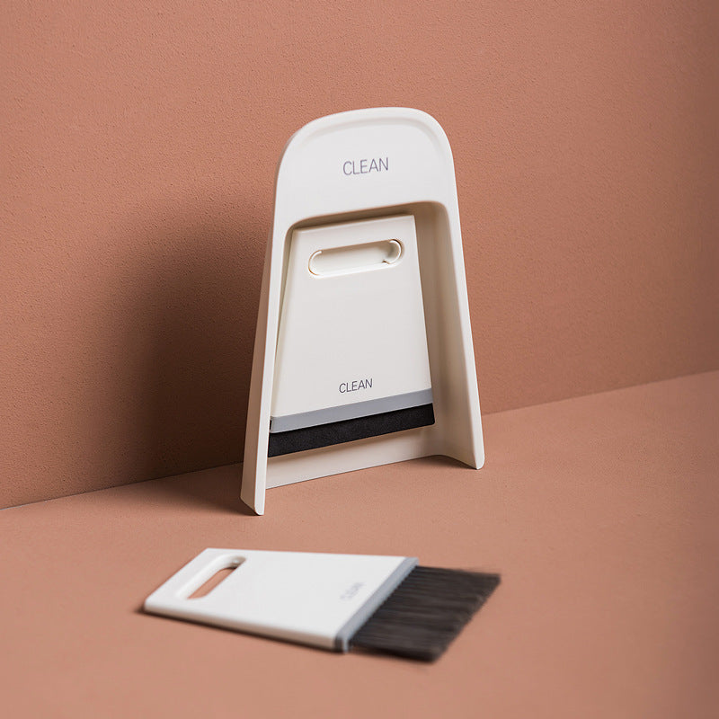 Mini broom and dustpan separated