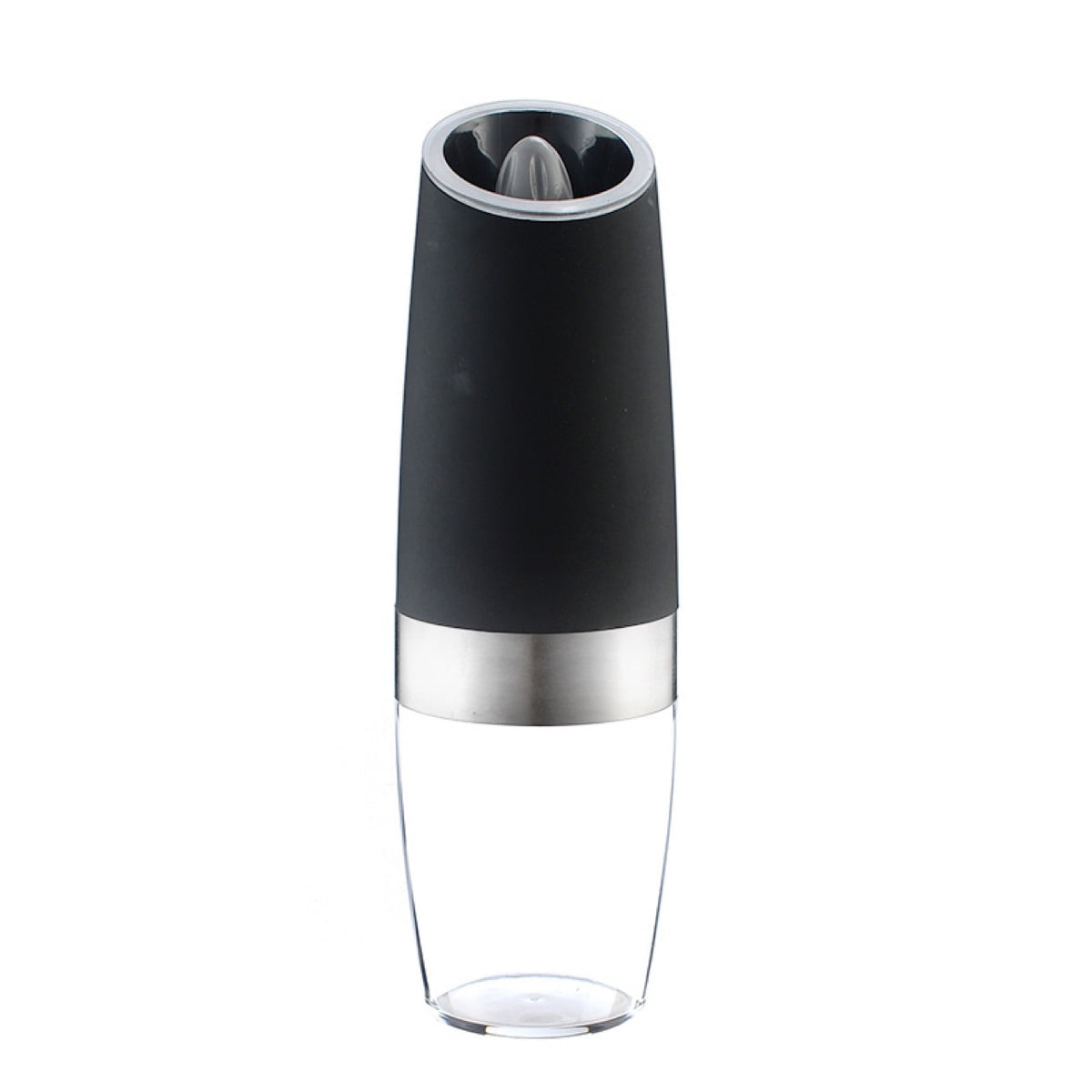 Single black gravity electric spice grinder