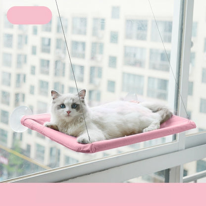 Wall Mounted Window Cat Hammock – Pink