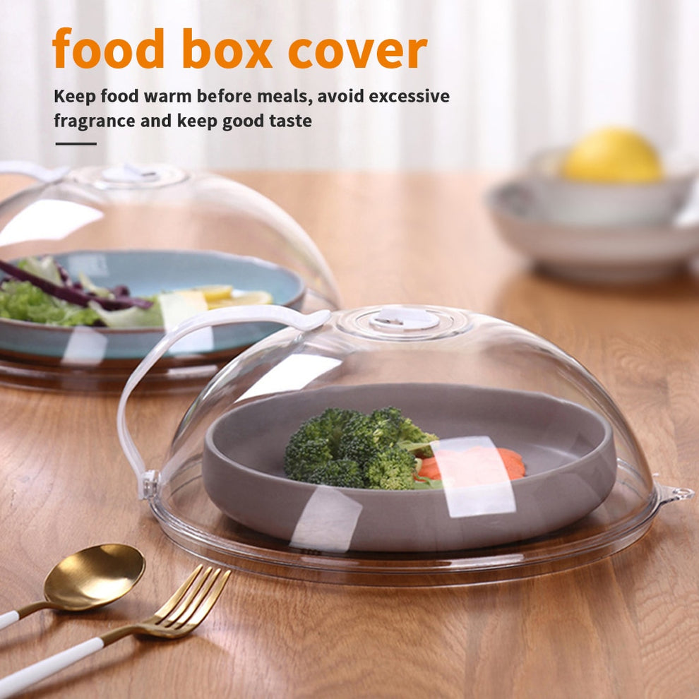 Clean microwave interior after using the food cover.