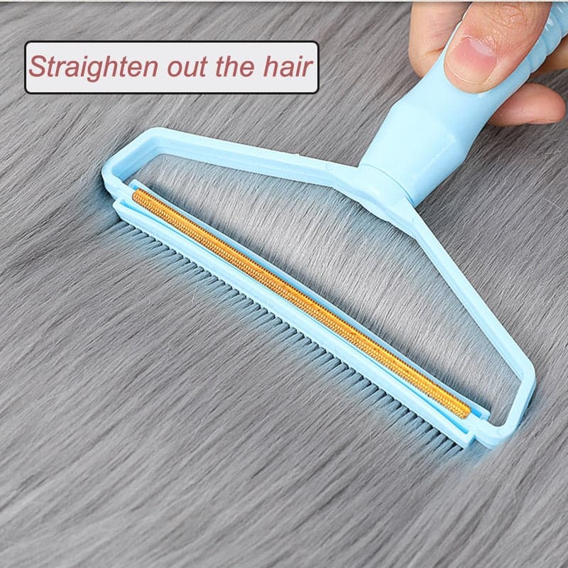 Plus Black compact lint remover held in one hand for travel