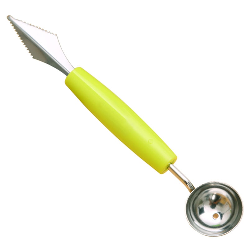 Scooping round melon balls with the small baller tool