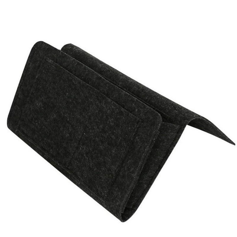 Size dimensions of the bedside caddy: 32 by 10 by 20 cm