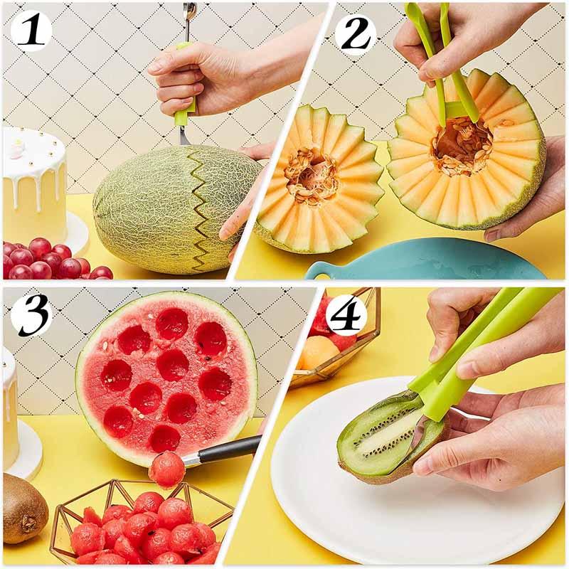 Removing large sections of fruit with the pulp separator