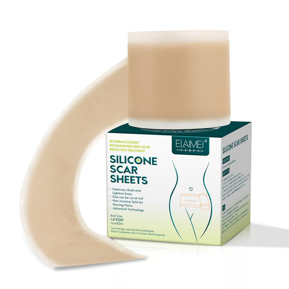 Person demonstrating how to apply the flexible silicone patch on an arm.
