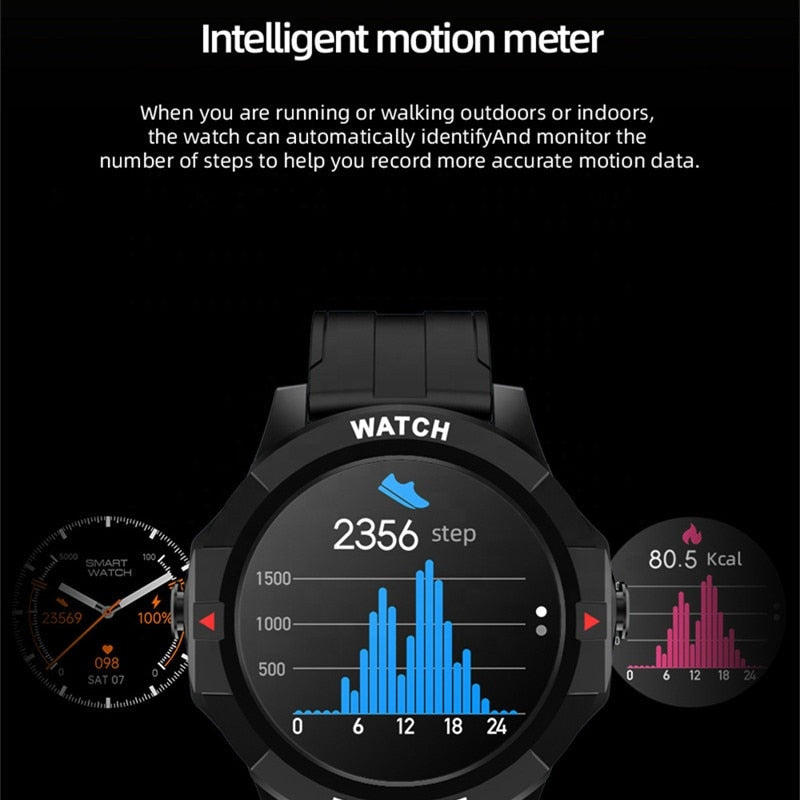 Magnetic charging cable attached to the back of the smartwatch