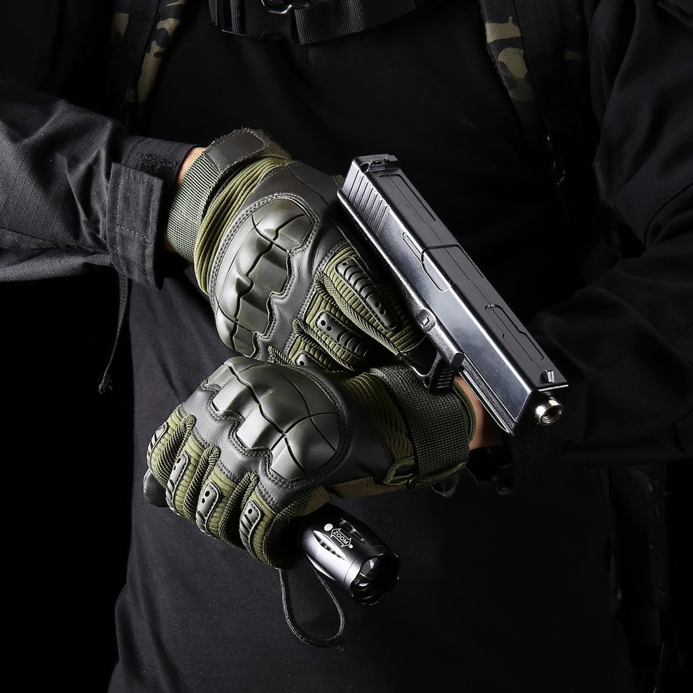 Underside of the tactical gloves highlighting the palm