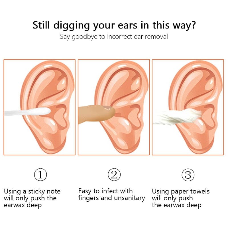 Blue variant of the spiral ear cleaning tool