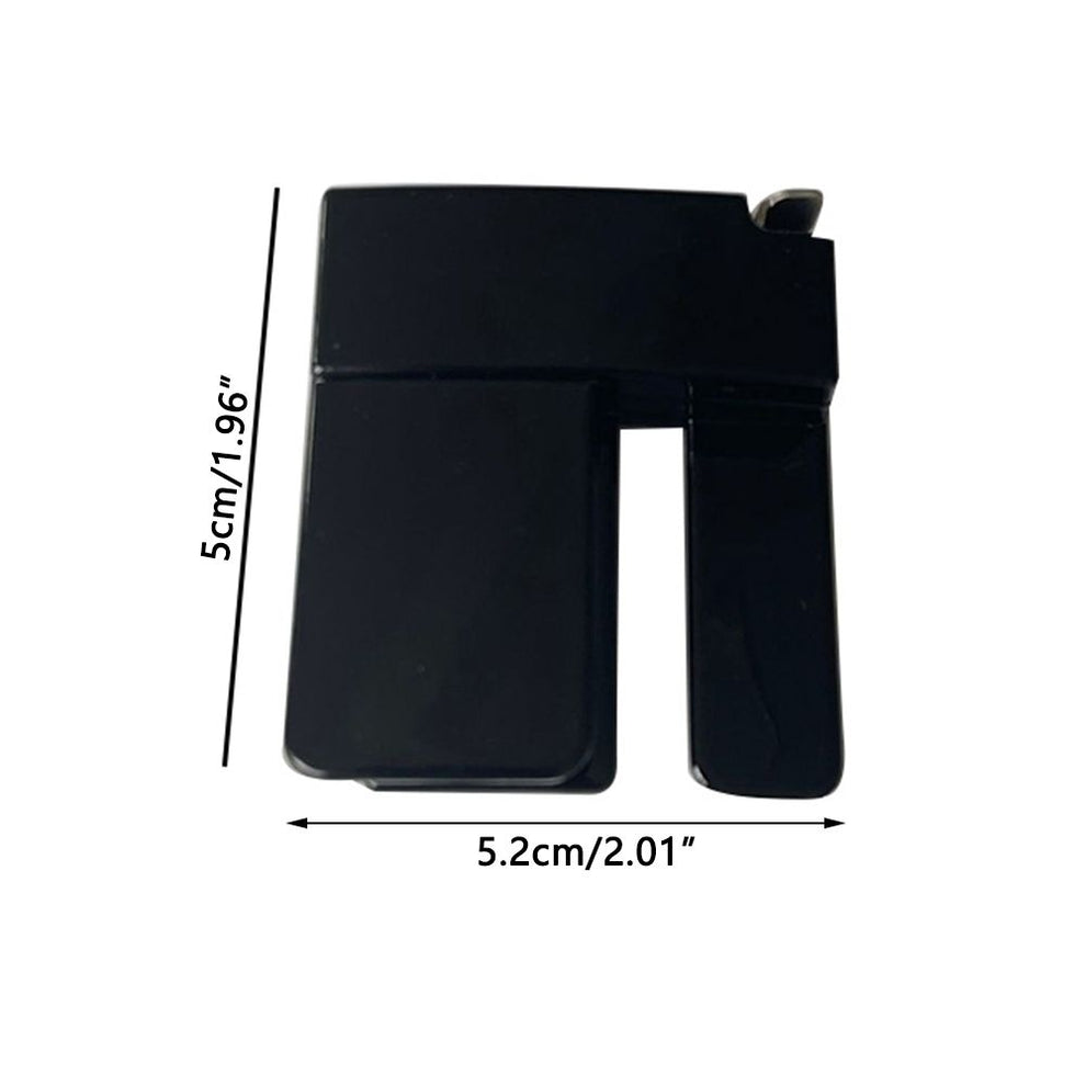 Multiple waist adjustment clips shown in black and silver colors.