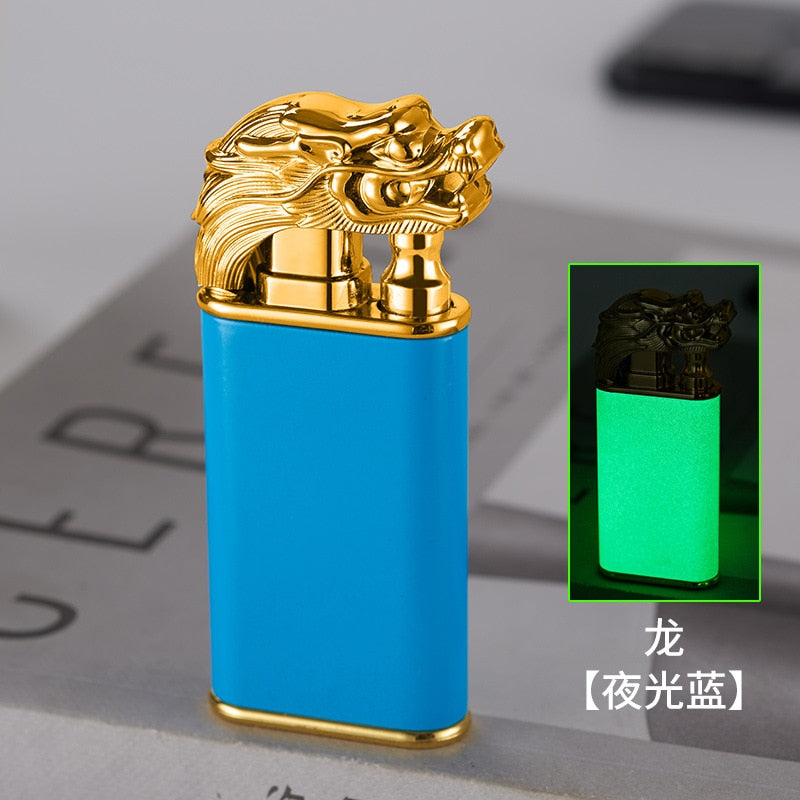 Refill valve at the bottom of the lighter