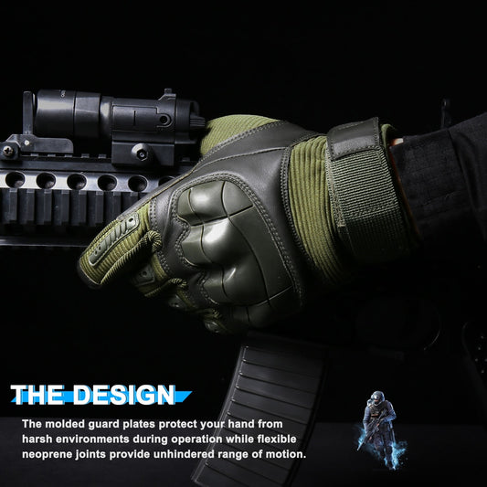 Black and green glove variants placed side by side