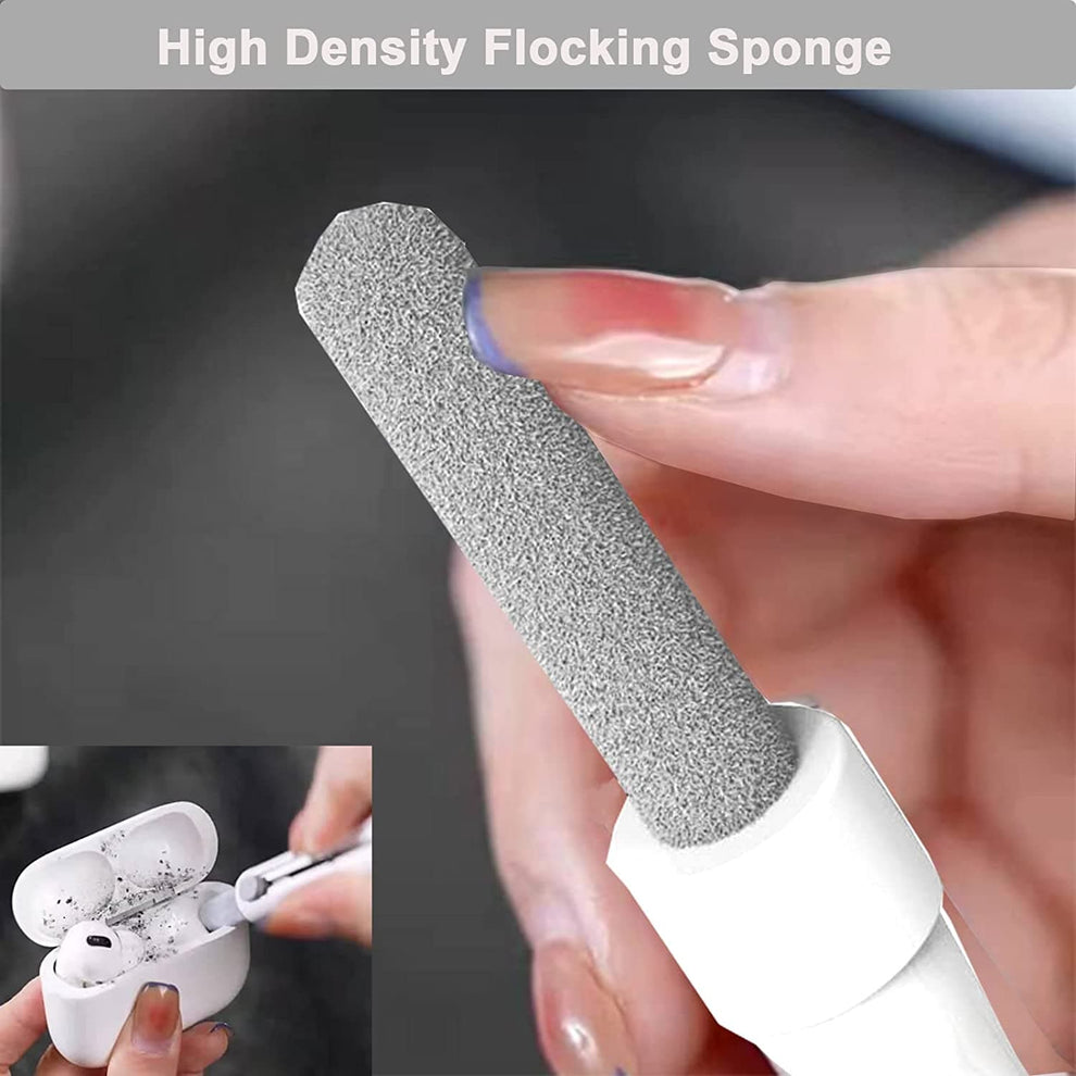 Cleaning pen used to sweep dust from a smartphone port